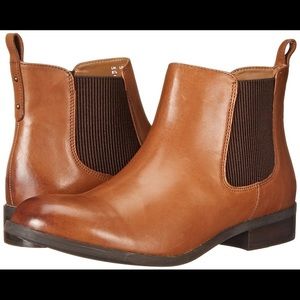 Clarks Pita Sedona Brown Leather Chelsea Boot